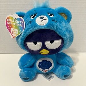 CARE BEARS Hello Kitty Plush - Badtz-Maru as Grumpy Bear toy Sanrio